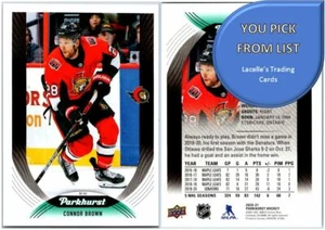 2020-21 Parkhurst Upper Deck UD NHL Hockey Cards - U-Pick From List - Picture 1 of 369