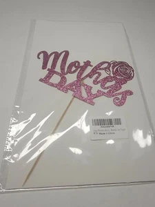 Mother's Day Rose Cake Topper Cupcake Decoration Baking Supplies Party Decor - Picture 1 of 1