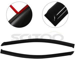2x Window Visor Vent Shade Rain Sun Guards Deflector For 06-11 Honda Civic Coupe - Picture 1 of 9