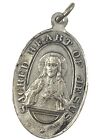 Vintage Catholic Sacred Heart Jesus, Ol Carmel Silver Tone  Religious  Medal
