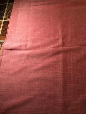 Red/white tight sheer weave cottony fabric, 44"Wx217"(6yd), beautiful condition - Image 1 of 4