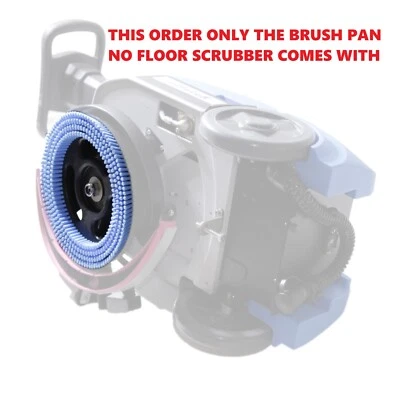 EMUSA Medium Duty Aggressive Rotary Scrub 11"Brush fit Emotor EM-K3 K3 Floor Scrubber