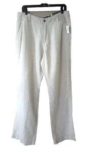 New Old Navy Linen Man's Loos Pants Khakis Below Waist Linen Color Size 33W34 L - Picture 1 of 12