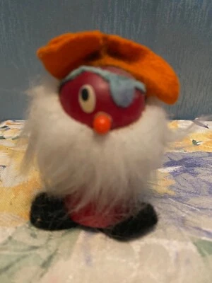 VINTAGE WOODEN Pirate 2.75” Unmarked Troll - Изображение 1 из 2