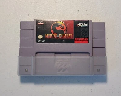 Mortal Kombat for Super Nintendo (SNES, 1992) Cartridge Only - Image 1 of 3