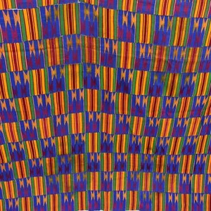 Tela para mujer Kente Ghana 72x42 pulgadas - Imagen 1 de 6