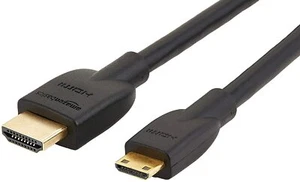 AmazonBasics High-Speed Mini-HDMI to HDMI TV Adapter Cable 10 feet 2 pack NEW - Picture 1 of 2