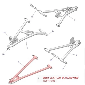Control ARM lower Driver POLARIS RZR 1000 High Lifter 2020 2021 2022 - Picture 1 of 15