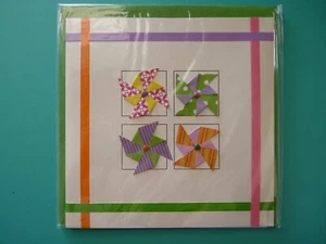 Any Occasion Greeting Card For Anyone Embellished Front Paper Pinwheels - Picture 1 of 2
