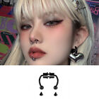 Fashion Titanium Steel Multi-Purpose Lip Ring Ear Clip Non-piercing Jewelry NN