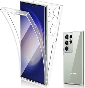 COVER 360 Per SAMSUNG GALAXY S23 ULTRA CUSTODIA FRONTE RETRO TRASPARENTE TPU - Zdjęcie 1 z 11