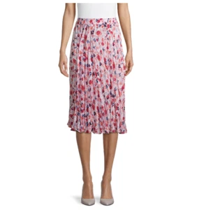 Time & Tru Womens Floral Elastic Waist Midi Crinkle Skirt Size XXXL(22)Waist 41" - Picture 1 of 12