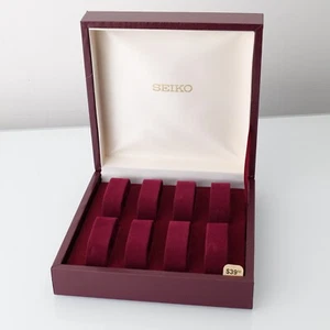 Rare Vintage Genuine Seiko Red Presentation For 8 Watches Display Collectible - Picture 1 of 6