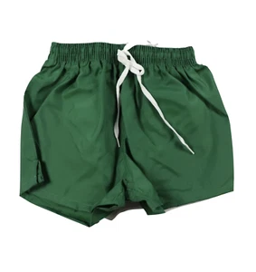 NOS Vtg 90s Boys Large Blank Lined Nylon Running Jogging Soccer Shorts Green - Picture 1 of 6