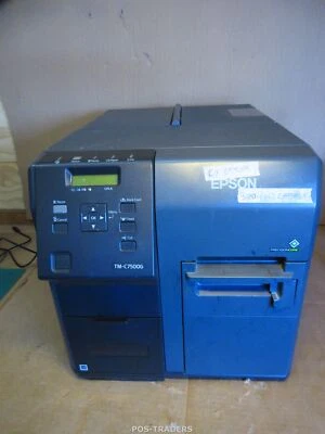 Epson TM-C7500G M326A Color Label Printer USB LAN - 3904151 LABELS / C9 ERROR - Bild 1 von 4