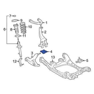 For Lexus IS350 06-20 Lexus Front Right Suspension Control Arm Bracket Foto 1 de 4