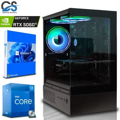Fast Gaming PC Intel i7 12700F | RTX 5060 Ti 8GB | 64GB RAM | 2TB SSD | Win 11 - Image 1 of 4