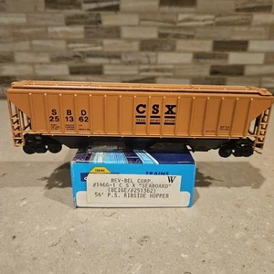 HO Athearn Bev-Bel 1466-1 CSX "SEABOARD" Beige 54’ P.S. Ribside Hopper #223051 - Picture 1 of 15