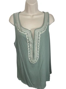 Top tejido sin mangas con detalles bordados J CREW para mujer talla XL - Imagen 1 de 11