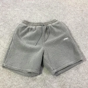 Milano Di Rouge Shorts Mens Large Grey Faris Teddy Fleece Lounge Drawstring - Picture 1 of 12