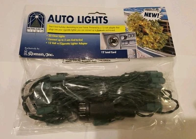 Adaptador Luces Belén 12V para Coche 25 Luces Filamento Vacaciones Color Claro Foto 1 de 4