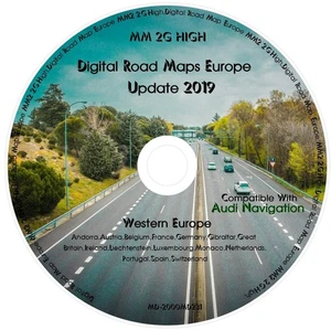 Audi A4/A5/A6/A8/Q7 Navegación Mapas MMI 2G Alto DVD LA MEJOR ACTUALIZACIÓN - Imagen 1 de 7