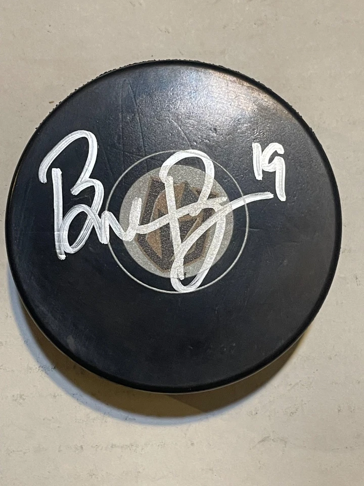 Vegas Golden Knights BRENDAN BRISSON Signed Hockey Puck - Image 1 of 1