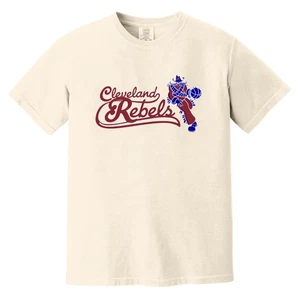 Cleveland Rebels T-shirt Heavyweight Vintage Colors | NBA Basketball Team - Picture 1 of 6