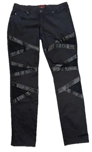 Tripp by Daang Goodman Damen Jeans schwarz Stretch Baumwolle mit Mesh Patches 5 Pocket - Bild 1 von 13