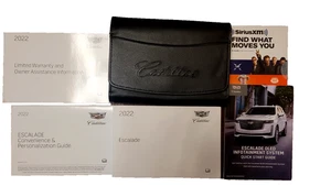 2022 Cadillac Escalade OEM Owner Operator Manual Full Set + Leather Case - Picture 1 of 7