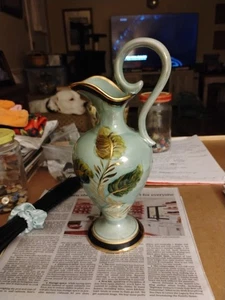  Vintage QUAREGNON  BELGIUM Hand painted Vase By H. Bequet - Picture 1 of 9