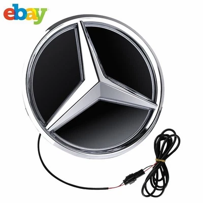 For Mercedes-Benz E300 E63 Led Light Chrome Grille 3D Star Emblem Logo 2016-2019 Foto 1 de 4