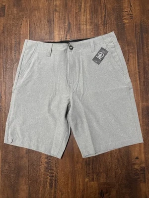 NWT Volcom Kerosene Hybrid Stretch Heather Gray Shorts Men’s Size 32 - Image 1 of 4
