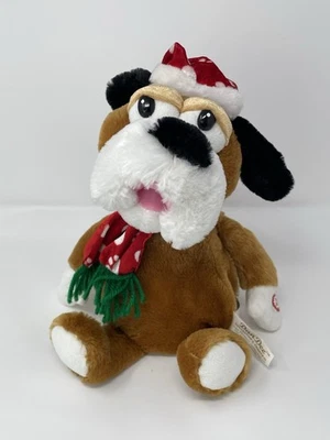 DanDee Christmas Hound Dog Rufus Plush Singing Animated Lights Up 2007 10” Video - Image 1 of 4