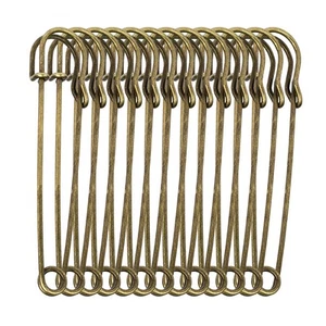 30Pcs Safety Pins Large Electroplating Pins Heavy Duty Stainless Steel Needles - Picture 1 of 14