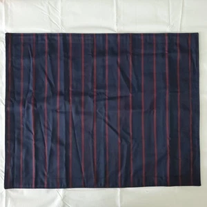 Ralph Lauren POET SOCIETY Standard Sham 100% Wolle blau/burgund gestreift 20x26 - Bild 1 von 6
