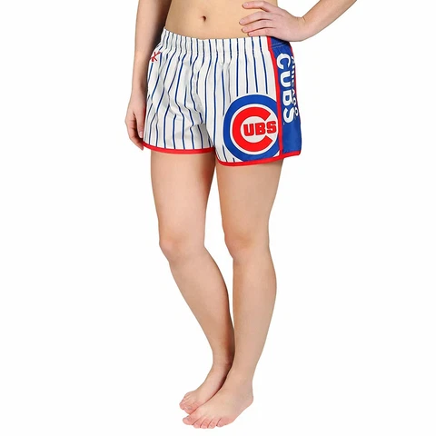 Forever Collectibles MLB Women's Chicago Cubs Pinstripe Shorts Cover
