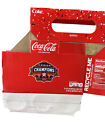 Paper Case Carrier Astros Houston National Champions CocaCola & 3 Empty Bottles