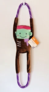 ZippyPaws Ropetugz Dog Toy Zombie Halloween Tough & Durable Multi Layered Fabric - Picture 1 of 9