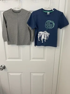 Camisa Old Navy Niños Talla 3T (Lote de 2 Piezas) Azul Manga Corta y Gris Manga Larga - Imagen 1 de 6