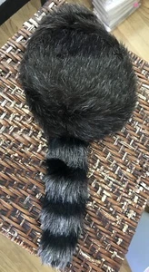 Cappello finto procione procione davy crockett costume cappello Halloween - Foto 1 di 2