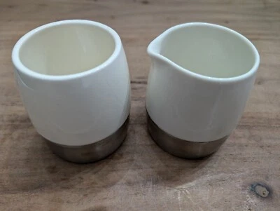 JUEGO CREMA AZÚCAR STARBUCKS 2005 CERÁMICA BLANCA E INOXIDABLE Foto 1 de 4