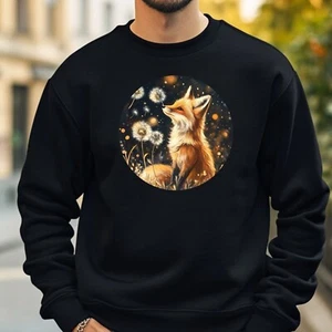 Fuchs mit Löwenzahn Sweatshirt Kuschelig und Perfekt für jeden Anlass S bis 4XL - Picture 1 of 1