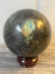 Labradorit Kugelachat | 3,682 Pfund | 3,89 Zoll | RIESIG! - Bild 1 von 14