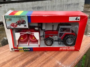 1/32 Maßstab Britains 9662 Massey Ferguson 3680 & Kemper Header Traktor - Bild 1 von 9