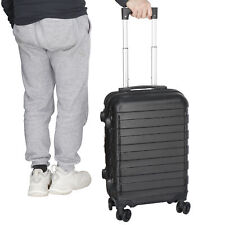 22" Carry-On Suitcase Expandable Luggage Hardside Spinner Suitcase w/Wheel Black
