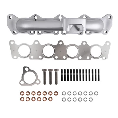 Colector de escape para Audi A3/TT/VW Jetta L4 1.8T 1999-2005 hierro fundido con junta Foto 1 de 4