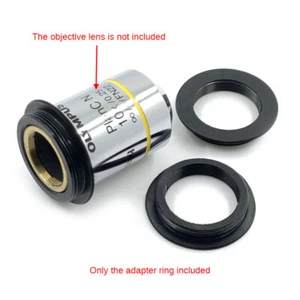 Microscope Objective lens Adapter Ring C-mount to RMS for Industrial CCD Camera - Photo 1/6
