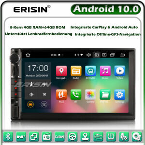 4GB RAM Android 10 Doppel Din GPS Autoradio Navi Für Nissan DSP CarPlay BT DAB+
