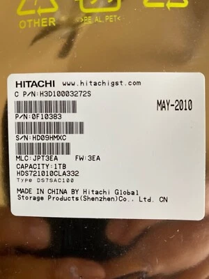 Disco duro Hitachi SATA OF10383 Foto 1 de 4